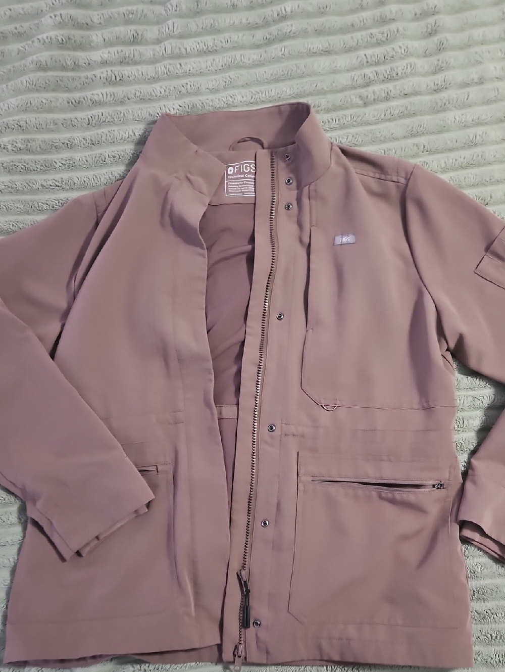 Figs Women's Dusty Mauve Utility Jacket